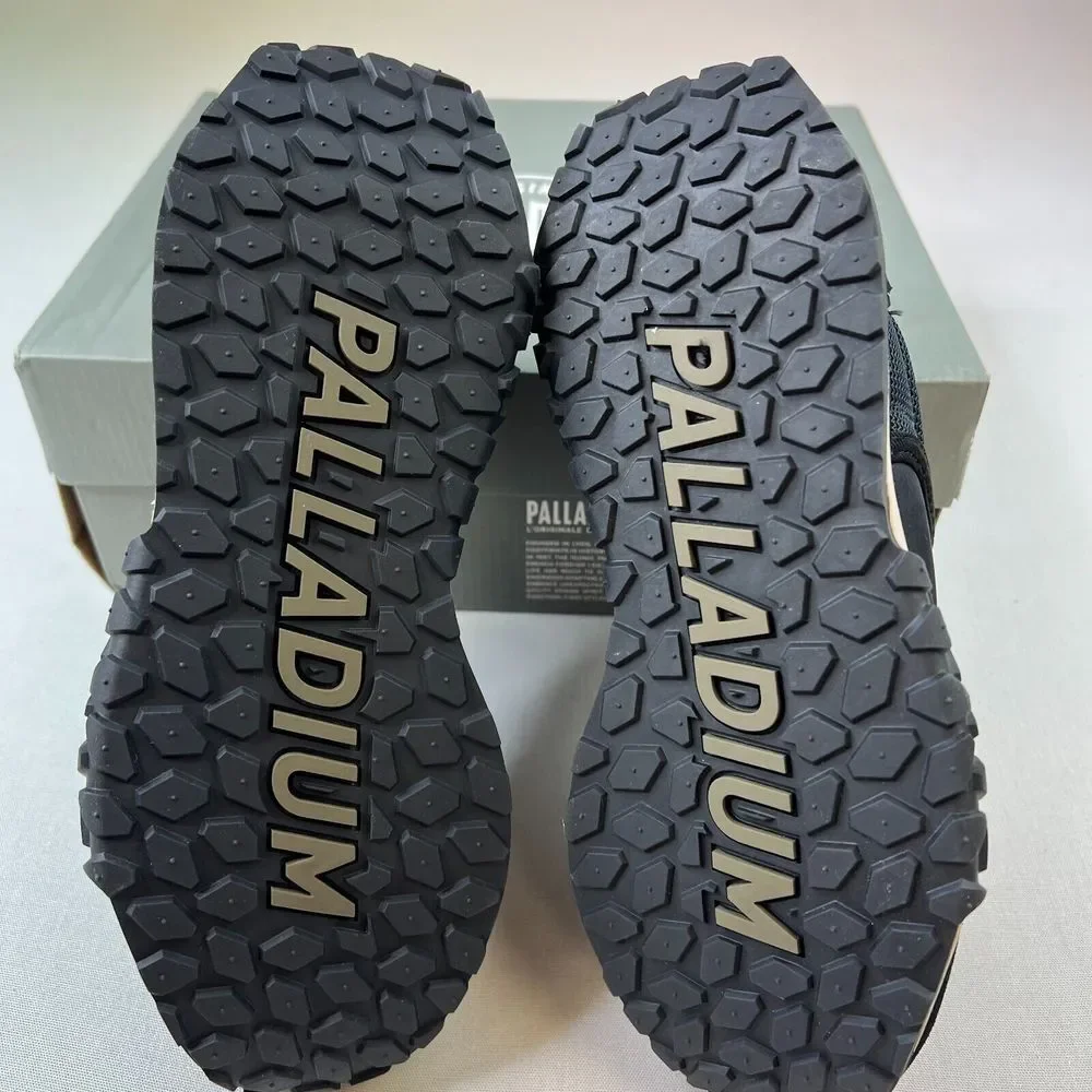 Palladium Men Troop Runner Sneaker Black Lace-Up Low Top‎ Shoes Sz 3.5M UNISEX